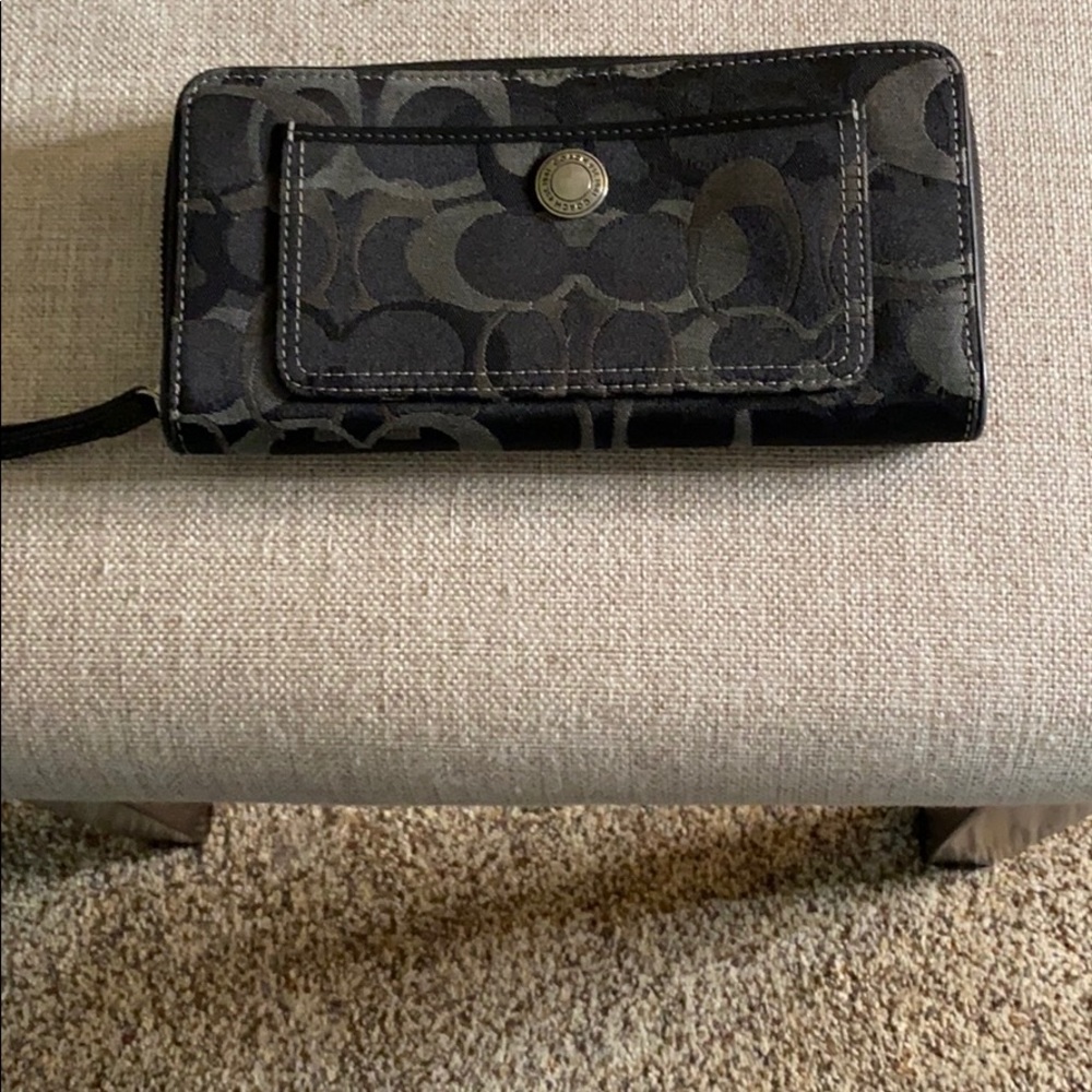 Authentic Coach signature wallet